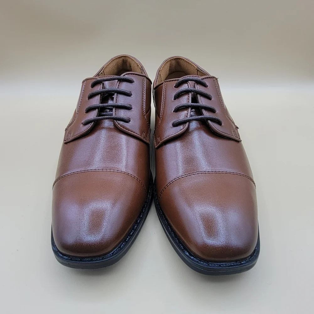 Stacy Adam Kallum Youth Boys Dress Shoes Size 2 Brown Black Casual Church Formal